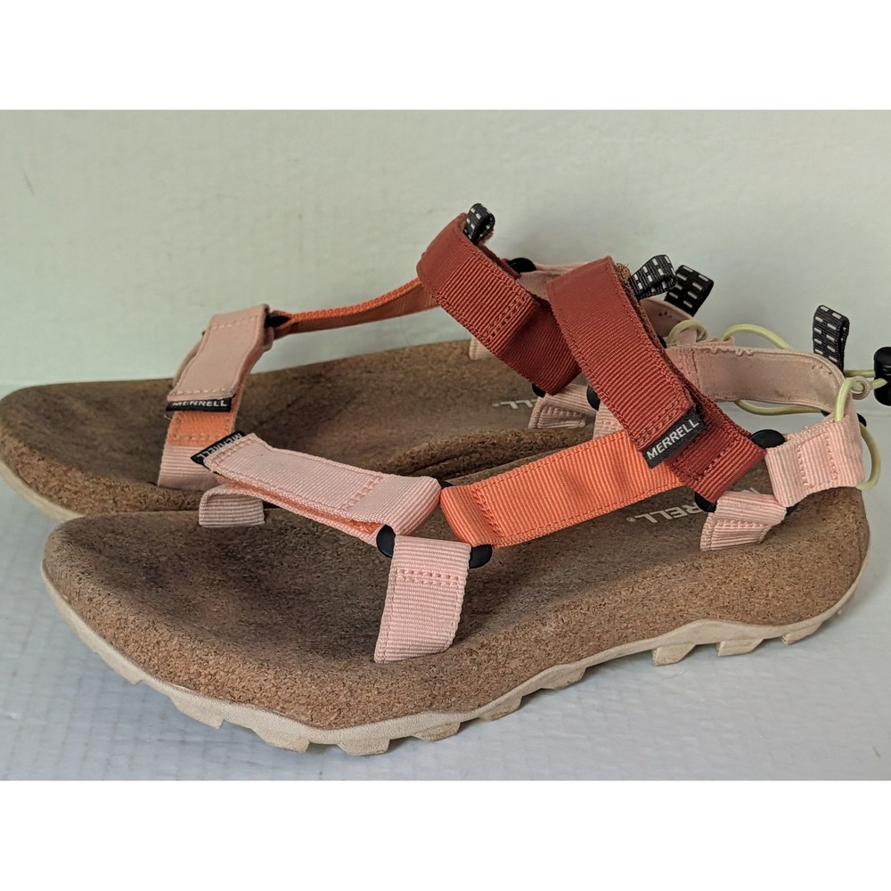 Merrell Women's Performance Sandals Peach/Melon Cork Footbed Size 10